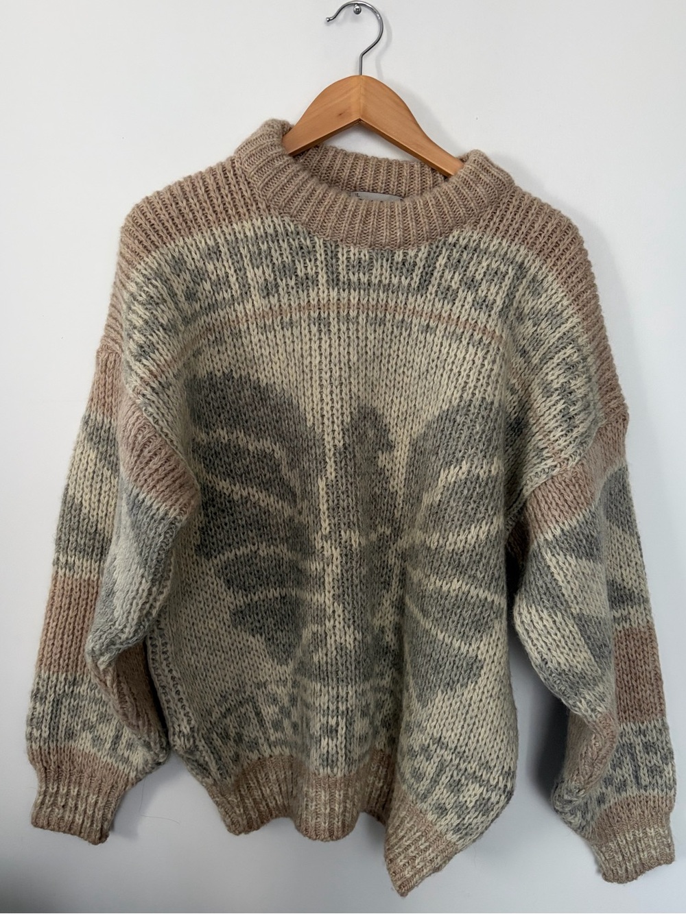 Vintage TUNDRA Heavy Knit Chunky Cowichan Pure Virgin Wool - XL